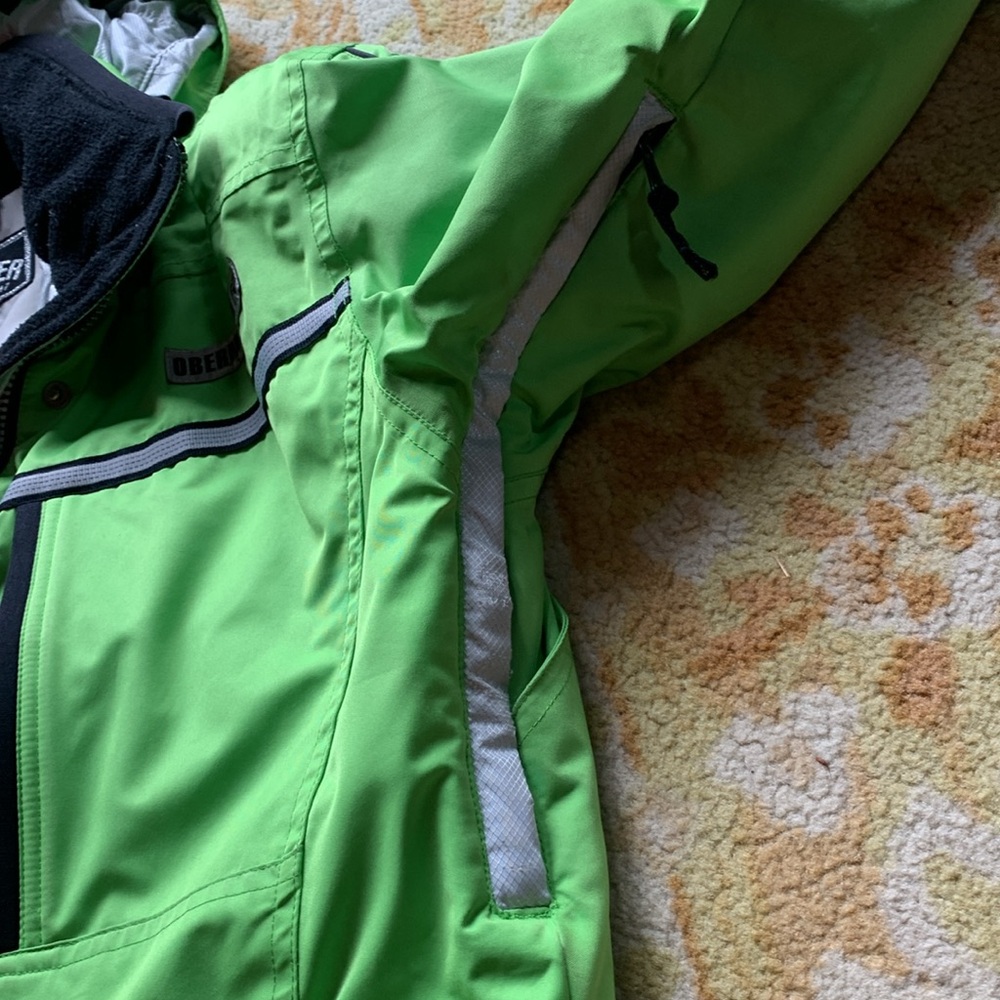 VINTAGE OBERMEYER NEON GREEN SKI JACKET - Picture 7 of 12